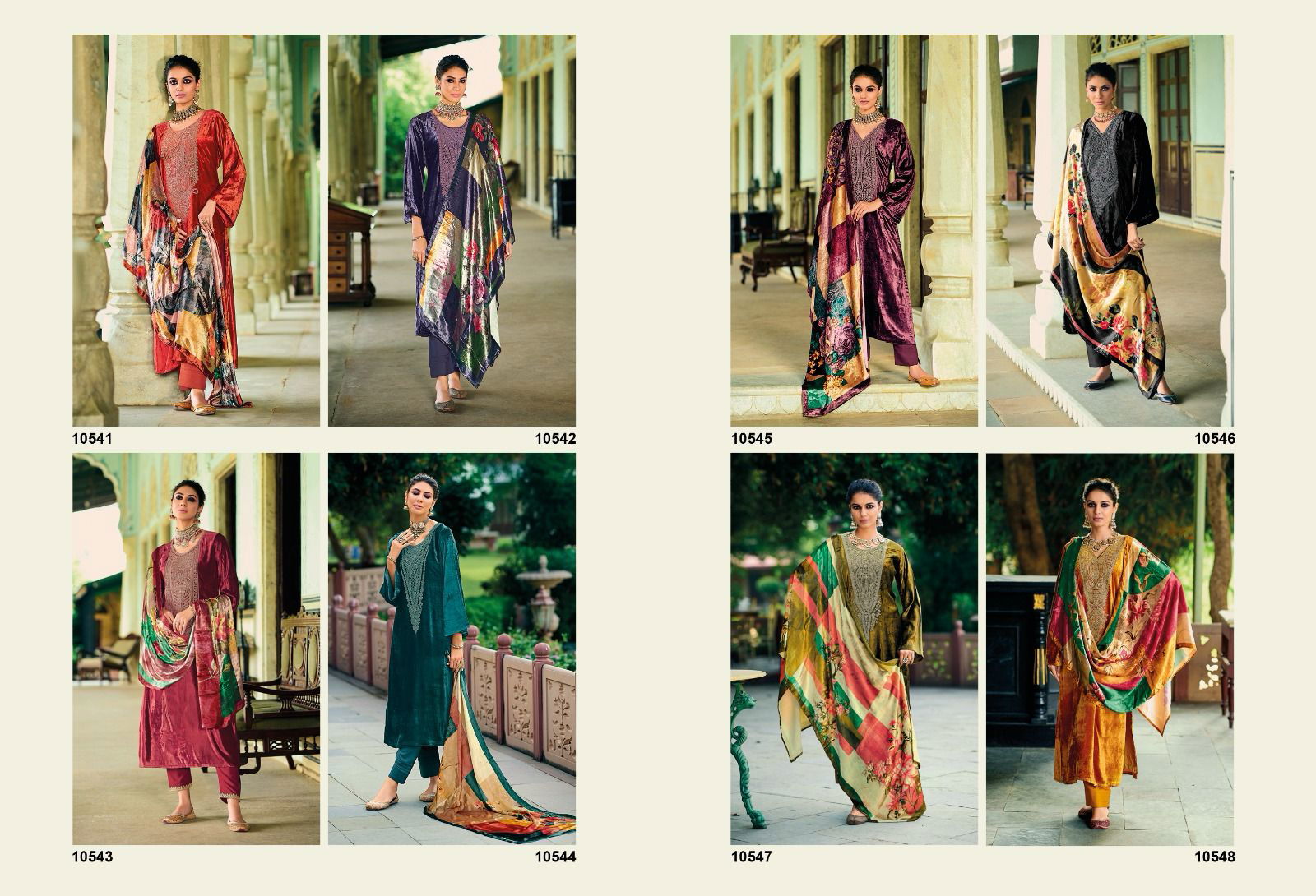 Khoobsurat By Ibiza Viscose Velvet Pashmina Dress Material Catalog
